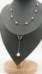 Silver Fleurwing Necklace